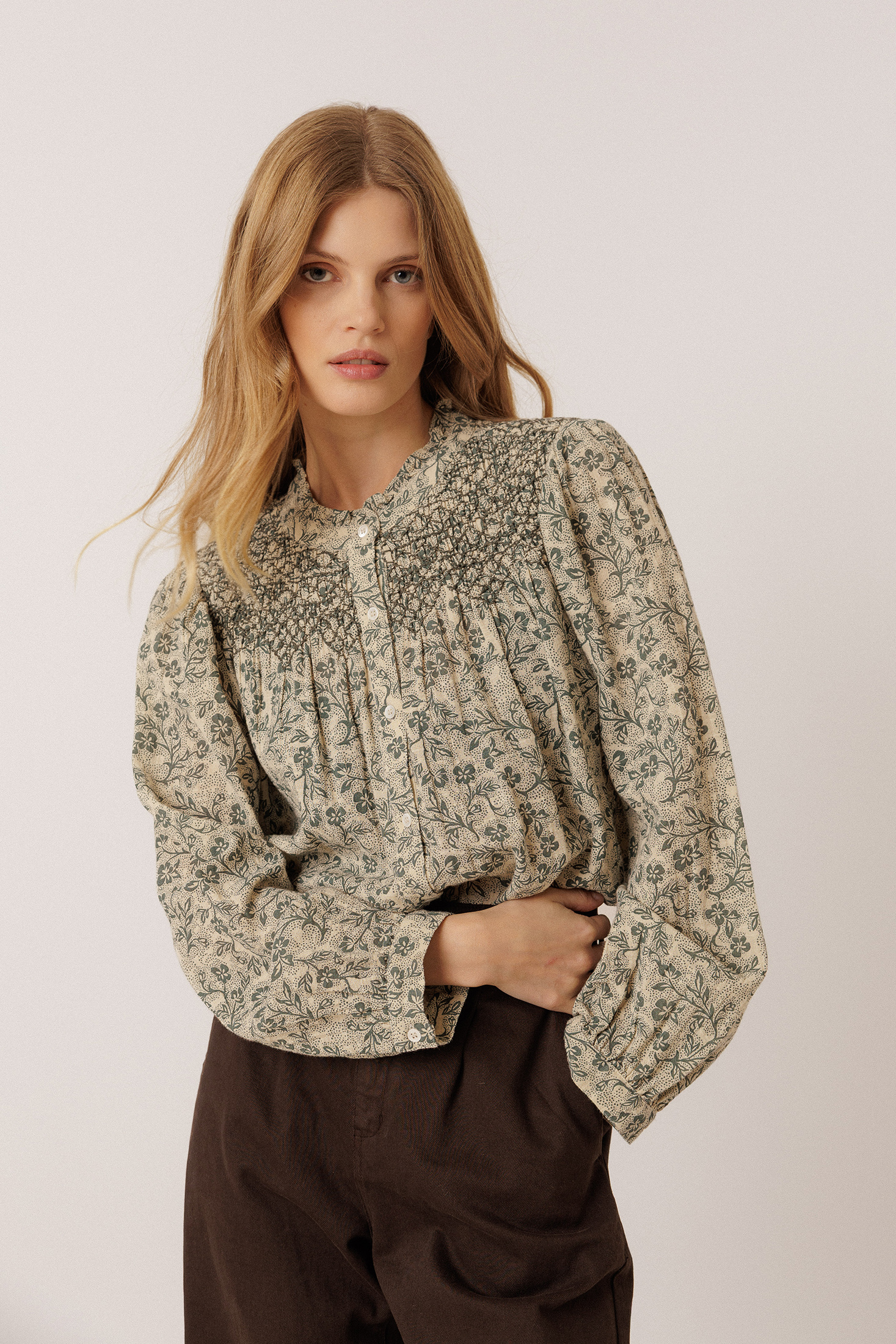 CHEMISE BRODERIE SMOCK