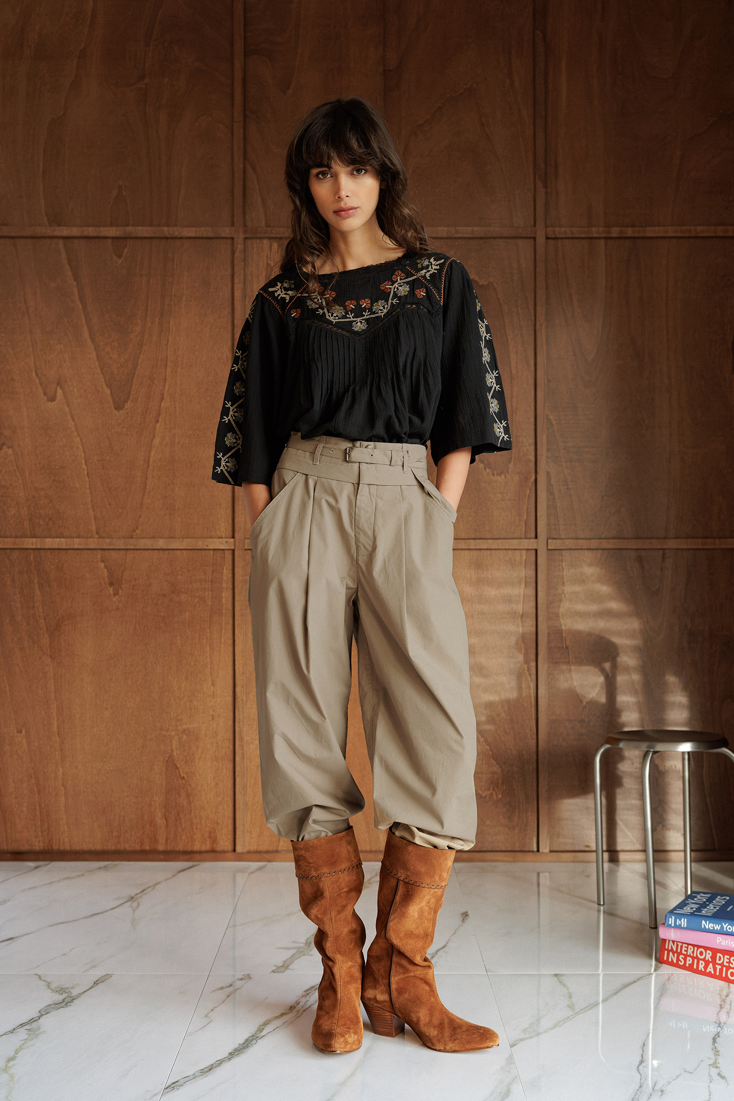 BLOUSE EMPIÈCEMENT BRODÉ