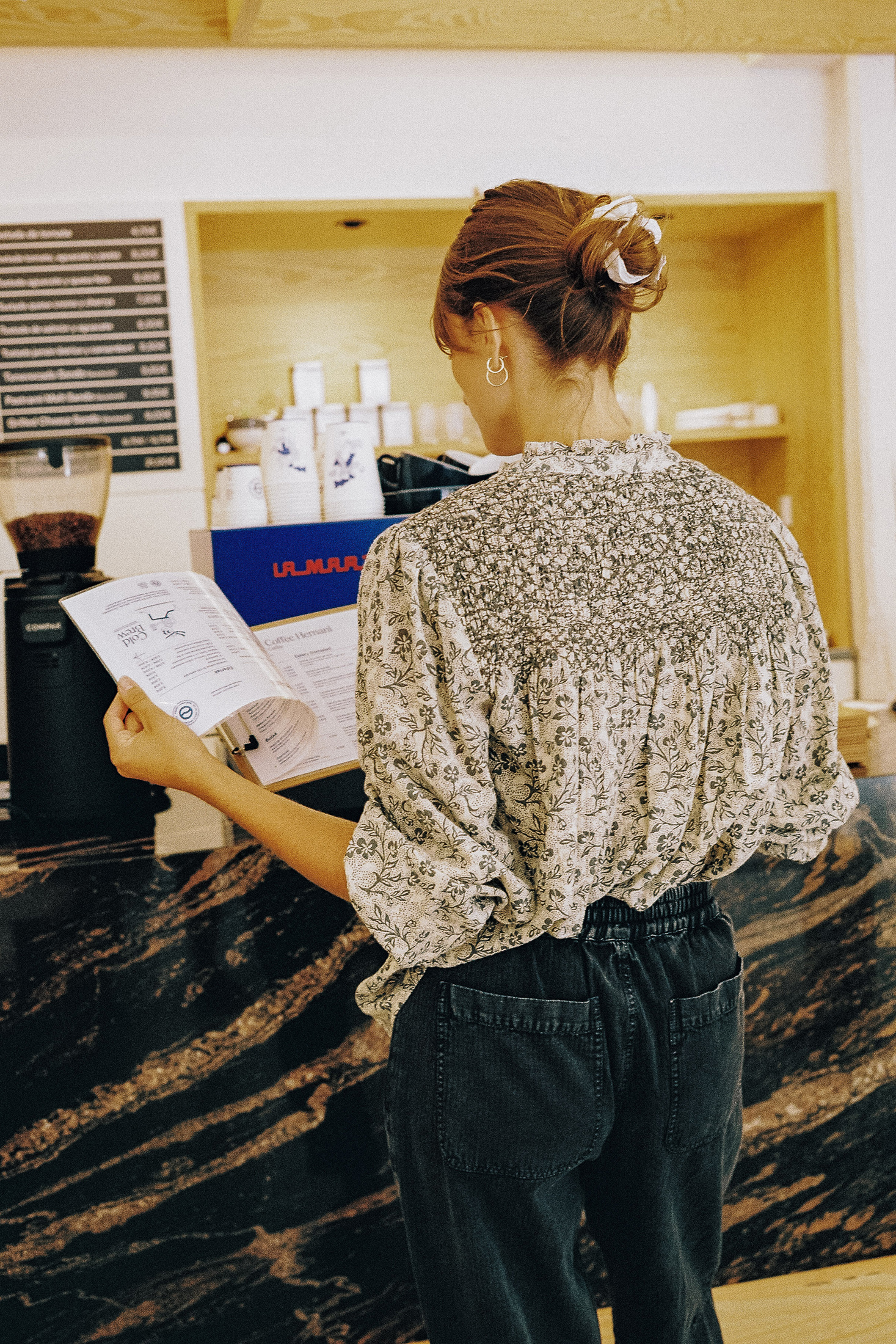 HERRINGBONE CARROT PANTS