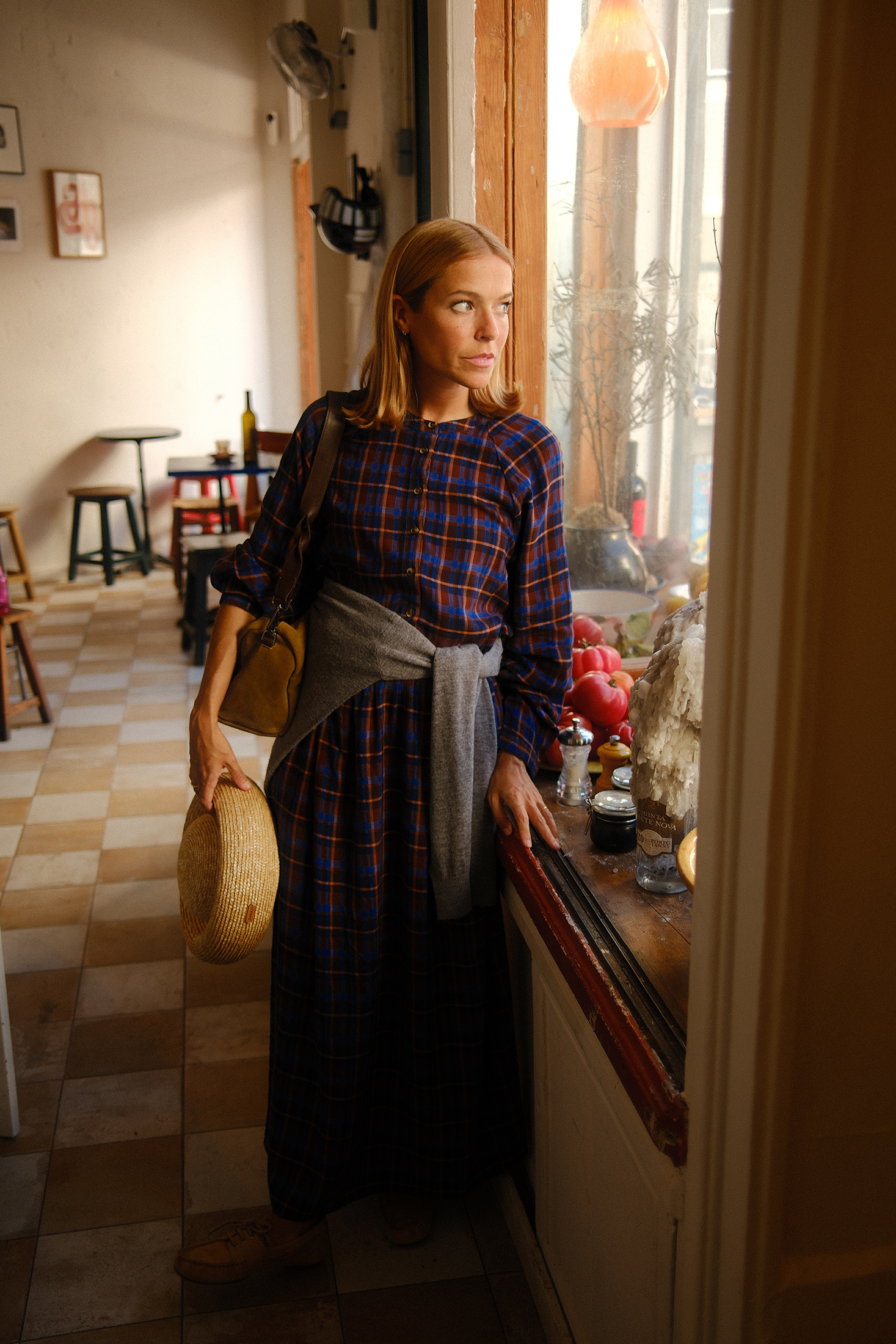 MULTICOLOR CHECKERED DRESS