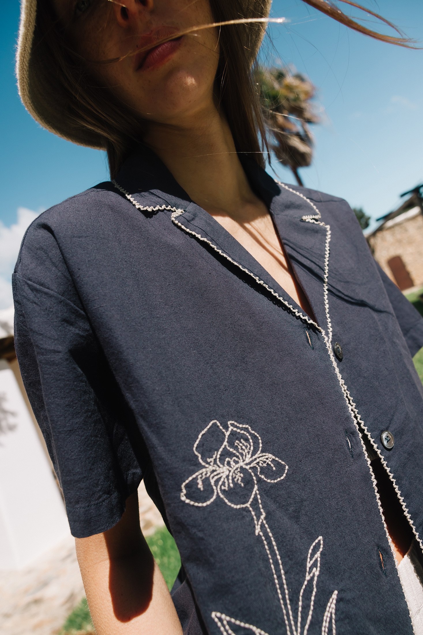 MAXI EMBROIDERED SHIRT